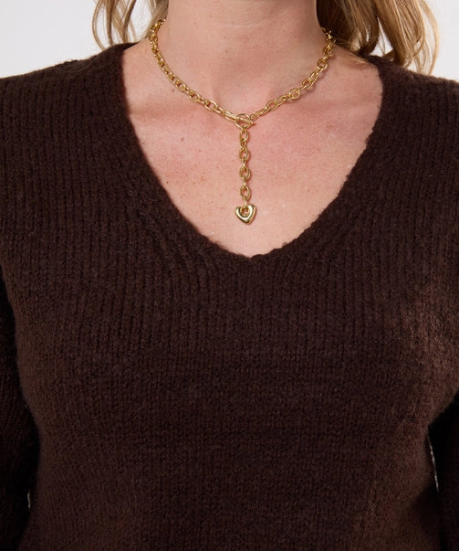 Oh So Cosy V- Neck Jumper