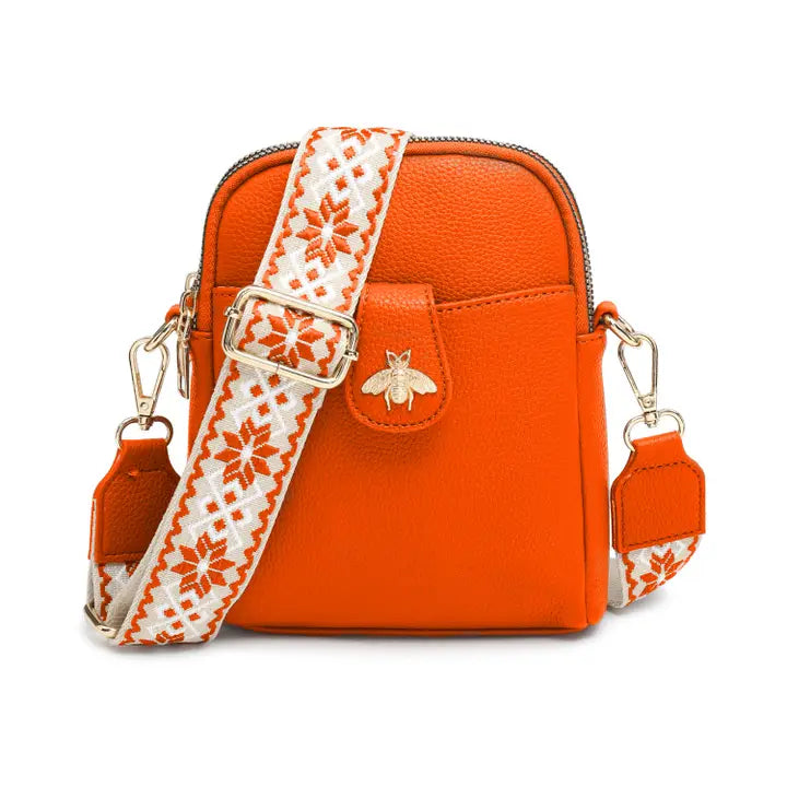 Cross Body Handbag with double zip |