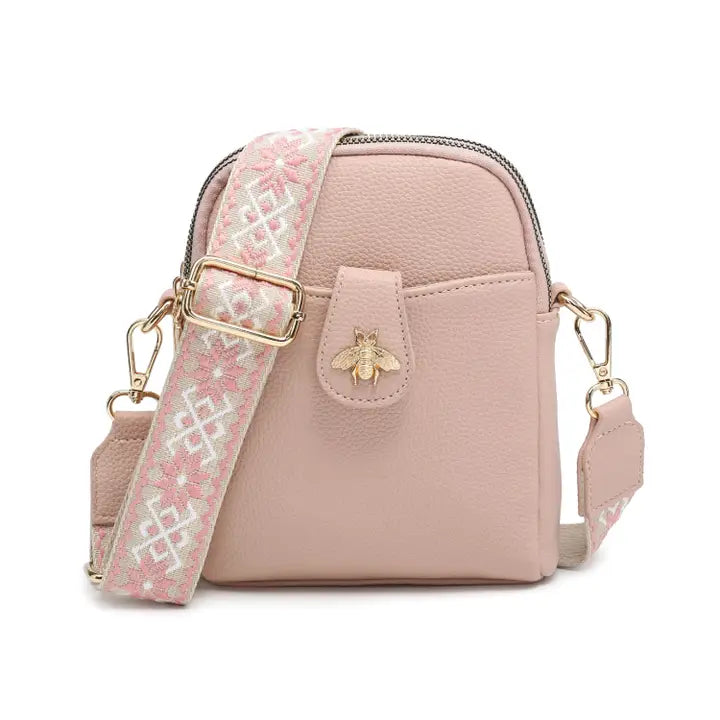 Cross Body Handbag with double zip |