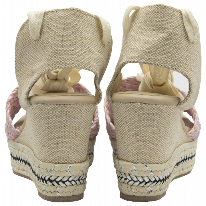 Pink Forres Open-Toe Wedge Women's Sandals | Ravel