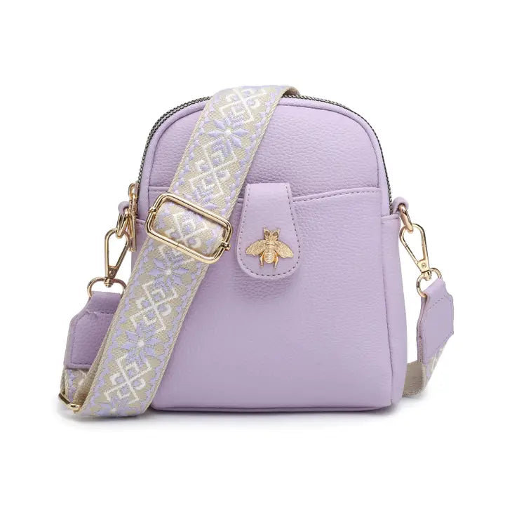 Cross Body Handbag with double zip |