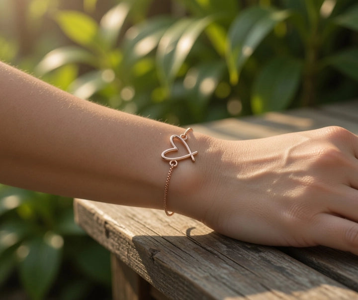 Adjustable Heart Bracelet