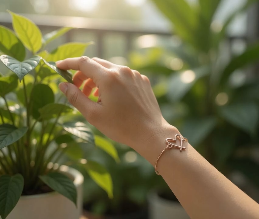 Adjustable Heart Bracelet