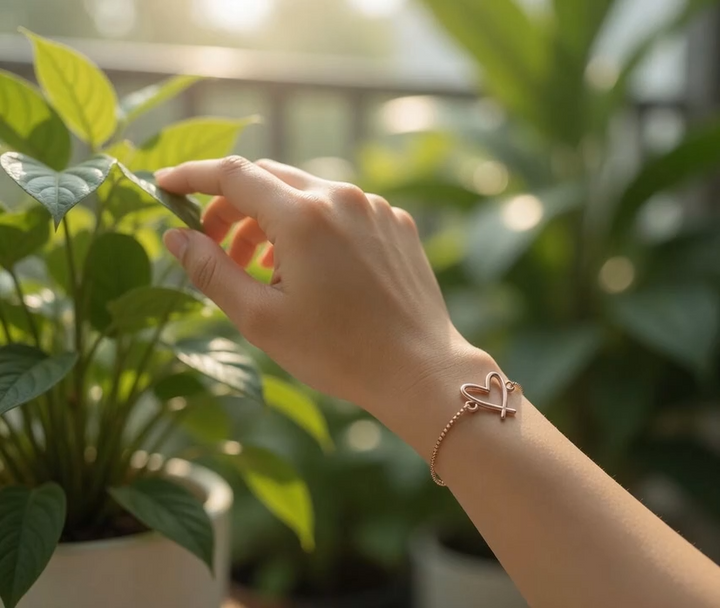 Adjustable Heart Bracelet
