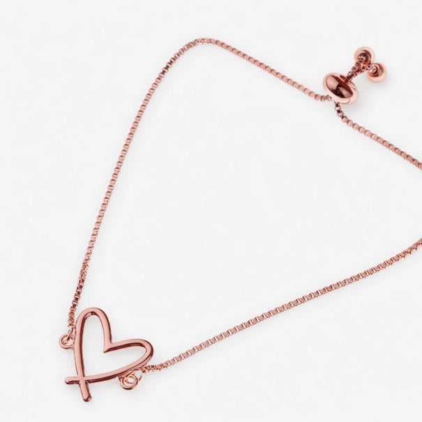 Adjustable Heart Bracelet