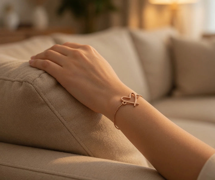 Adjustable Heart Bracelet