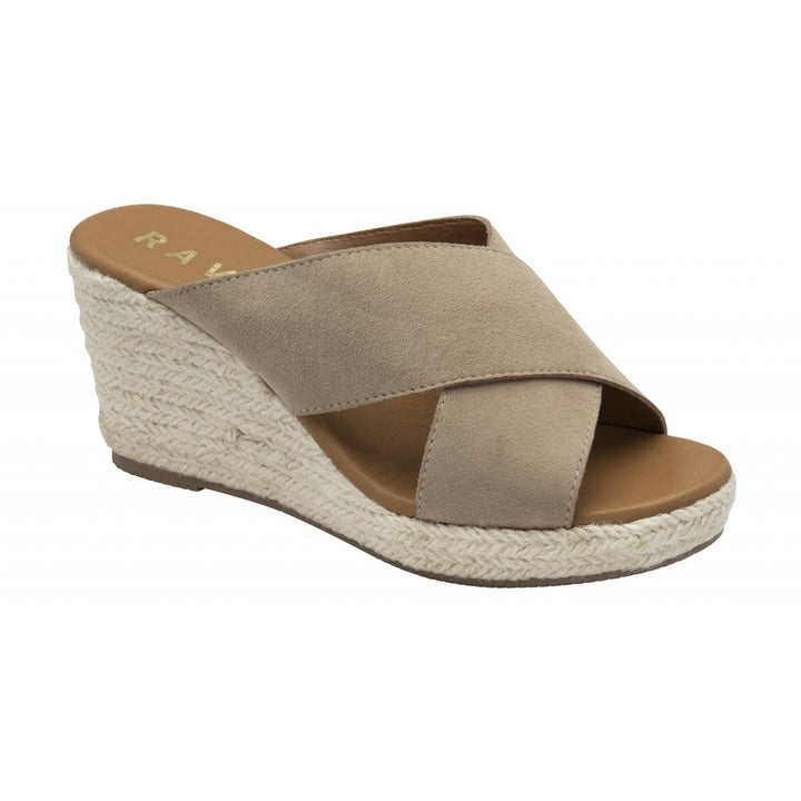 Suede Morley Wedge Mule Sandals | Ravel