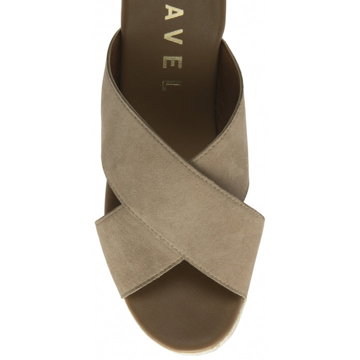 Suede Morley Wedge Mule Sandals | Ravel