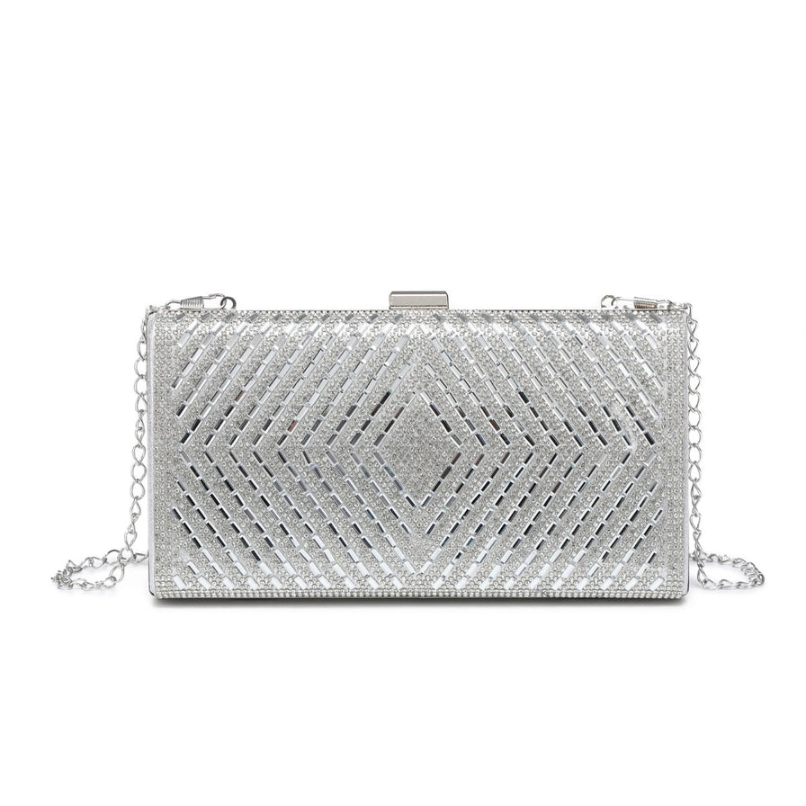 Single Side Diamante Clutch Bag