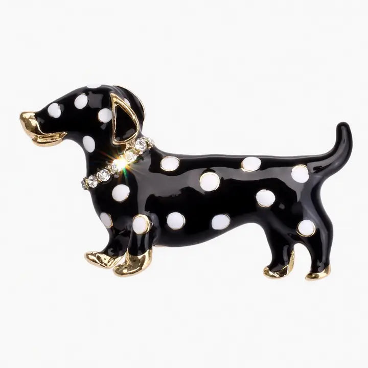 Sparkle Dog Brooch