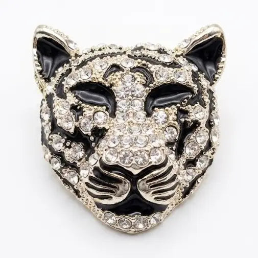 Sparkle Tiger Brooch