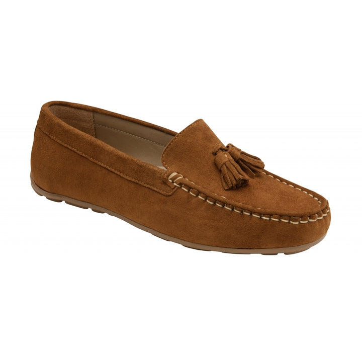 Tan Suede Bute Loafers | Ravel