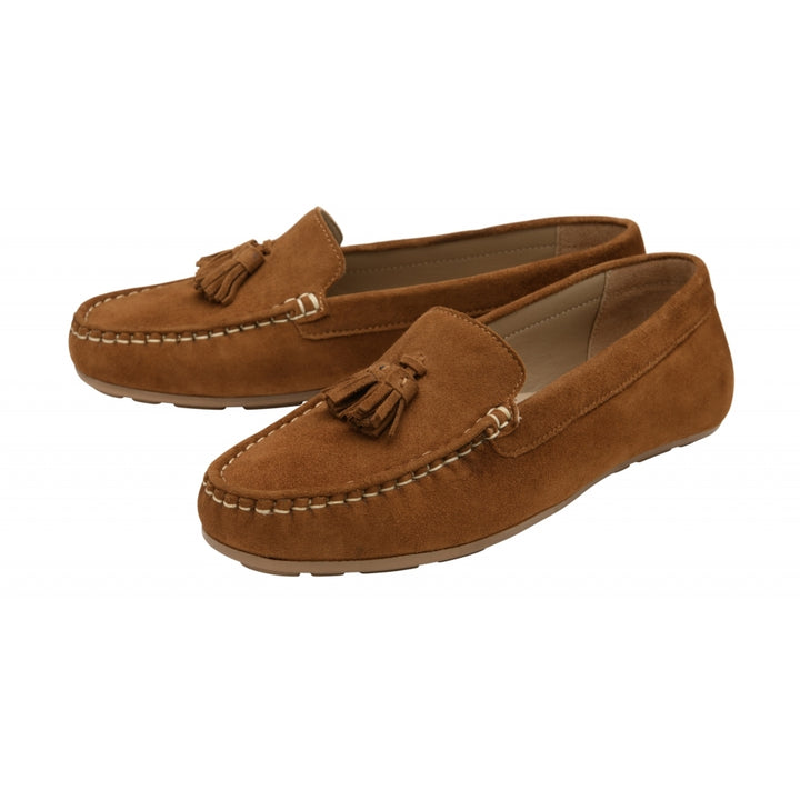Tan Suede Bute Loafers | Ravel