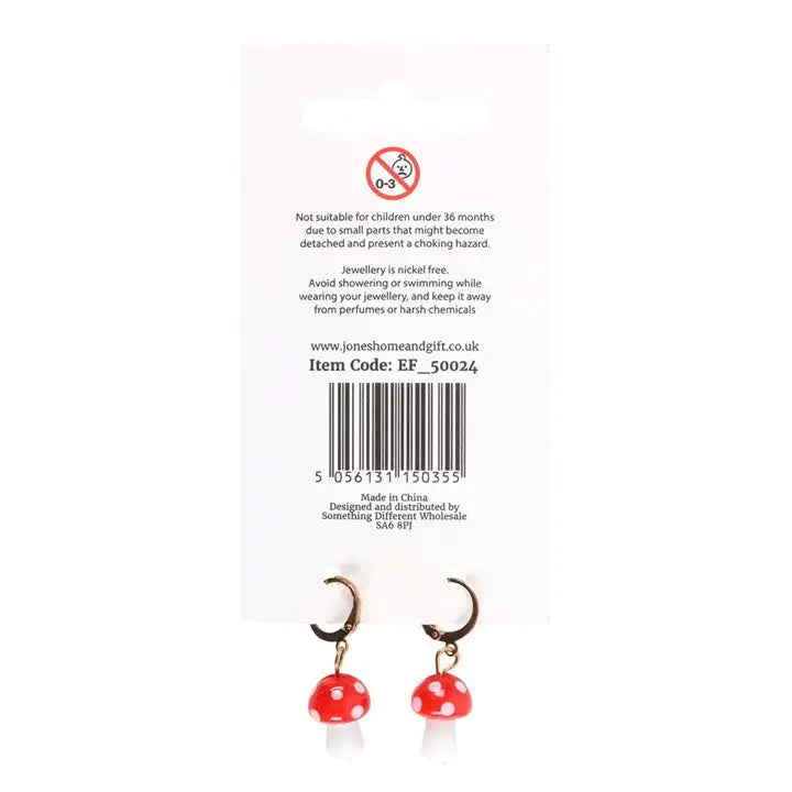 Toadstool Dangle Earings