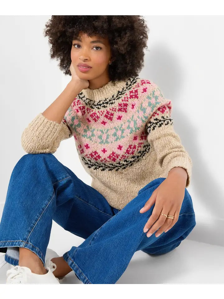 Trinnie Floral Fairisle Jumper