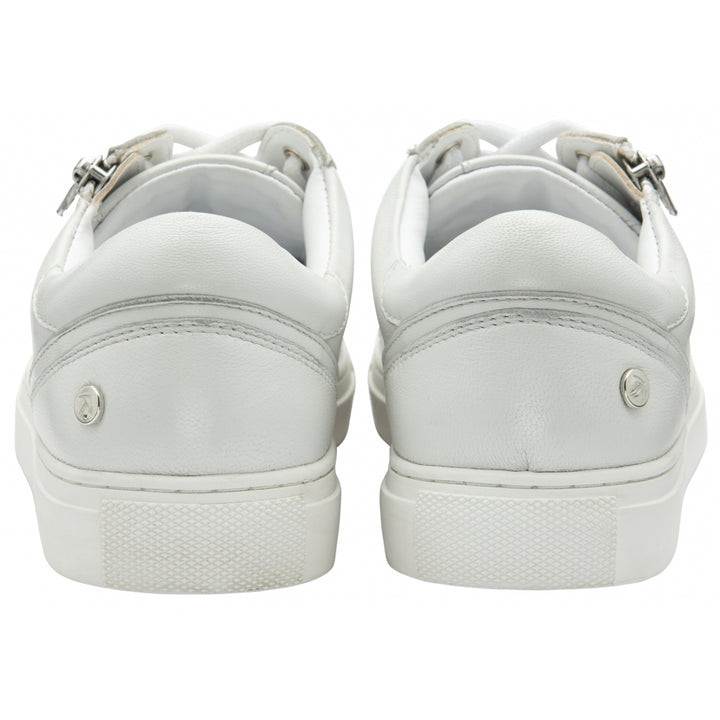 White Leather Gage Trainers | Ravel