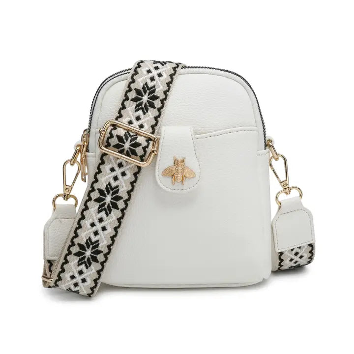 Cross Body Handbag with double zip |
