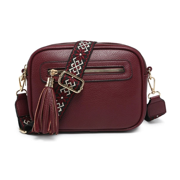 Papaya Cross Body Handbag with double zip